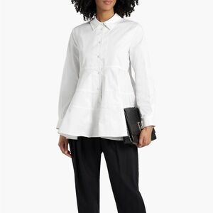 CO fluted cotton-poplin shirt M